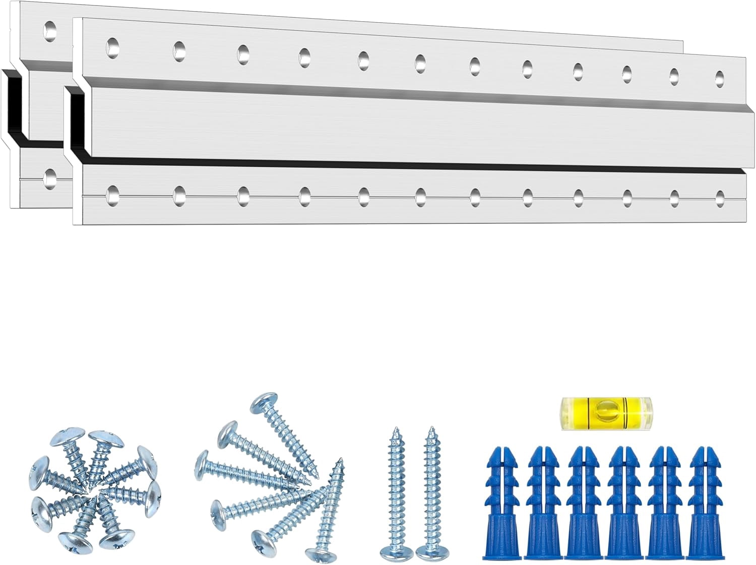 Z-Hanger Picture Hanging Kit 12 Inch - 2 Pairs Z Bar Clips for Mirror Wall Frame Mounting Hardware,French Cleat Hangers 60 Lbs,Z Bracket Alloy Headboard Cabinet,Art