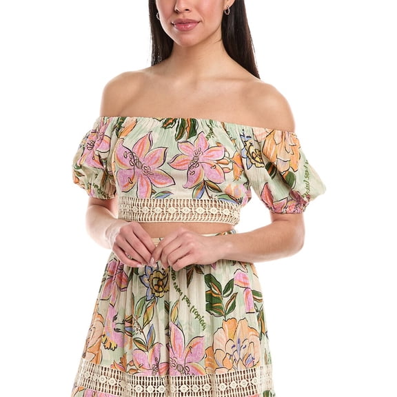 Z&L EUROPE womens  Gardenia Top, s, White