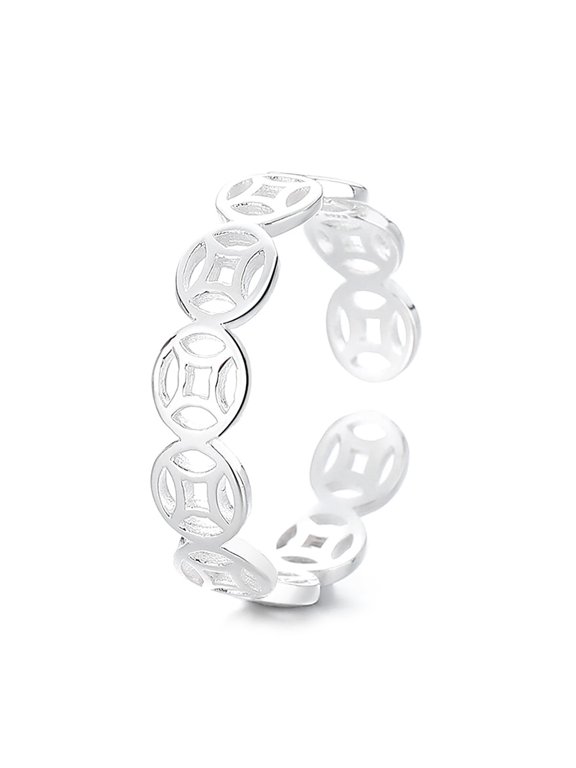 Open Ring, Silver, Rings, Silver, (includes Jewelry maintenance cloth, velvet bag)