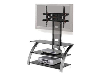 Z-Line Designs Phantom Flat Panel 3 in 1 Television Mount System - Mounting kit - for flat panel / AV equipment - glass - screen size: 60" - floor-standing