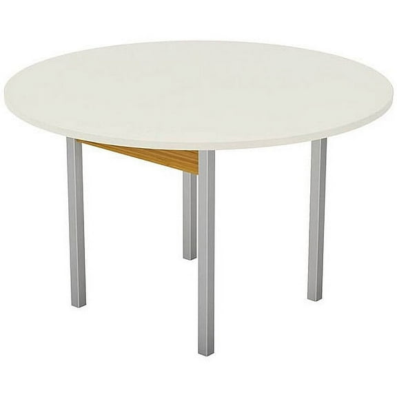 Z-Line Designs Z-Tech Modular Round Table, Oak/Silver/White