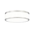 thumbnail image 1 of Z-Lite 1012F12-Led Ballord 12" Wide Flush Mount Drum Ceiling Fixture - Nickel, 1 of 7