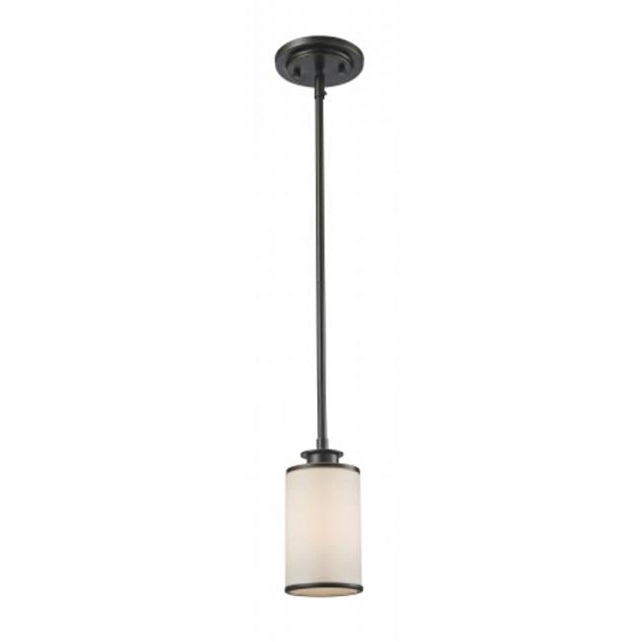 Savannah 8" Olde Bronze Mini Pendant with Glass Shade