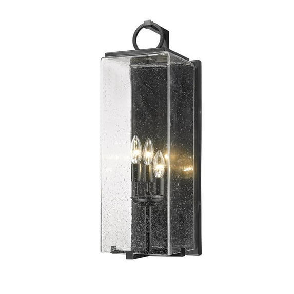 599PHM-BK-Z-Lite-Laurent - 1 Light Outdoor Post Mount Light In Modern Style-11.5 Inches Tall and 8 Inches Wide