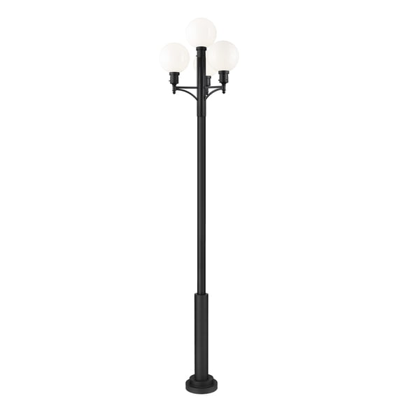 Z-Lite 597Phb-4-5010P Laurent 4 Light 134" Tall Post Light - Black