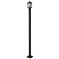 thumbnail image 1 of Z-Lite Portland 1 Light Outdoor Post Light in Oil Rubbed Bronze, 1 of 2
