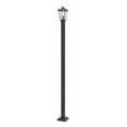 thumbnail image 1 of Z-Lite Talbot 110" Seedy Glass Stainless Steel Outdoor Lamp Post in Bronze, 1 of 3