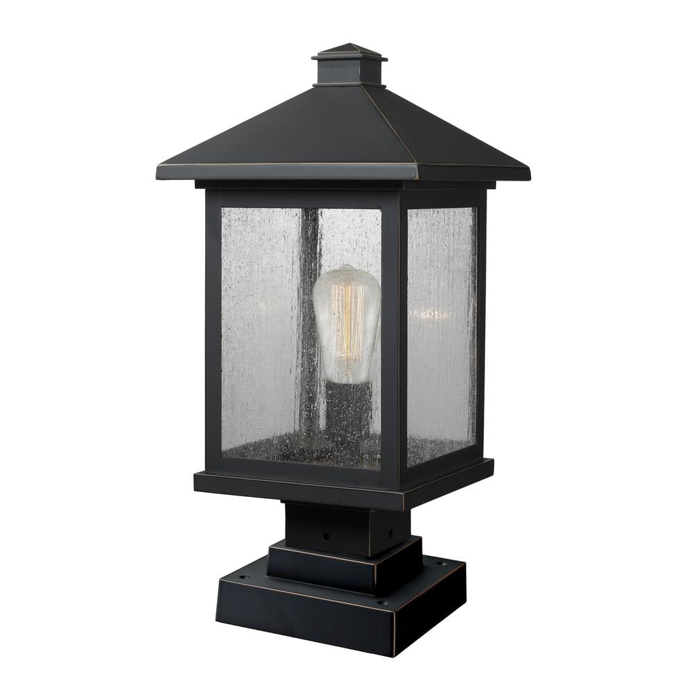 Z-Lite Portland 1 Light Outdoor Post Light in Oil Rubbed Bronze