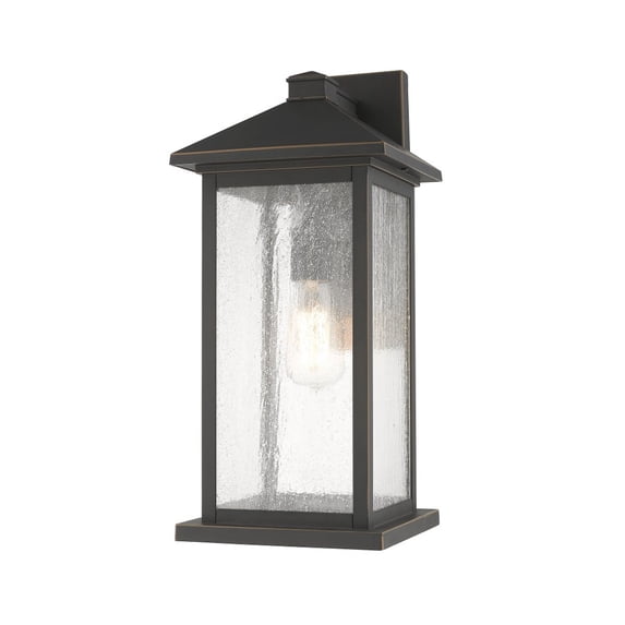 1 Light Outdoor Wall Mount In Seaside Style 8 Inches Wide By 18 Inches High-Oil Rubbed Bronze Finish Z-Lite 531Mxl-Orb