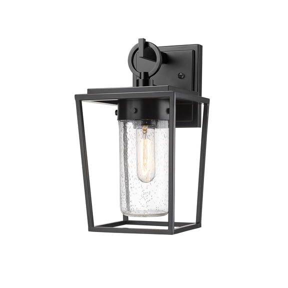 594S-BK-Z-Lite-Sheridan - 1 Light Outdoor Wall Sconce In Outdoor Style-13 Inches Tall and 7 Inches Wide-Black Finish