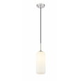 thumbnail image 1 of 732P17-BN-Z-Lite-Monty - 1 Light Pendant In Mid-Century Modern Style-17 Inches Tall and 5.25 Inches Wide-Brushed Nickel/Opal Finish    -Traditional, 1 of 5