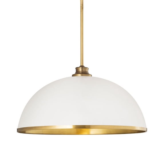 1004P20-MW-RB-Z-Lite-Landry - 1 Light Pendant In Transitional Style-10 Inches Tall and 20 Inches Wide