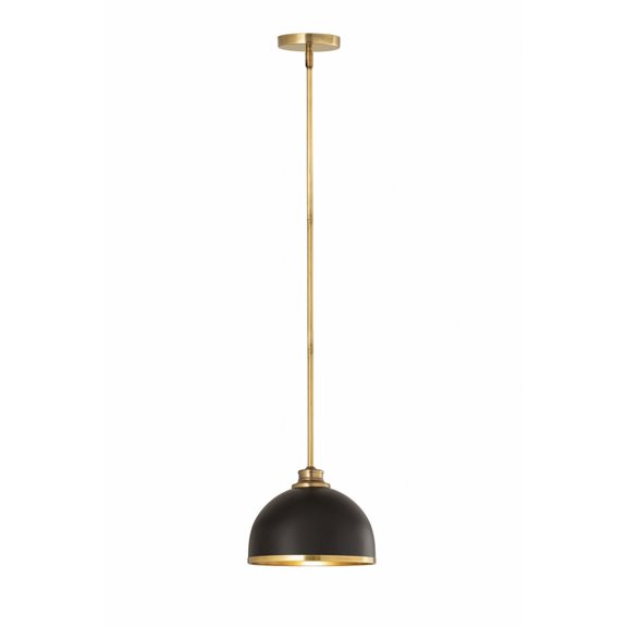 1004P10-MB-RB-Z-Lite-Landry - 1 Light Pendant In Transitional Style-7.5 Inches Tall and 10 Inches Wide
