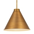 thumbnail image 1 of 6011P18-RB-Z-Lite-Eaton - 1 Light Pendant in Sleek Style - 18 Inches Wide by 15.5 Inches High-Rubbed Brass  Finish, 1 of 7