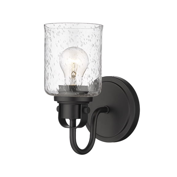 340-1S-MB-Z-Lite-Kinsley - 1 Light Wall Sconce In Transitional Style-9.5 Inches Tall and 5.25 Inches Wide-Matte Black Finish
