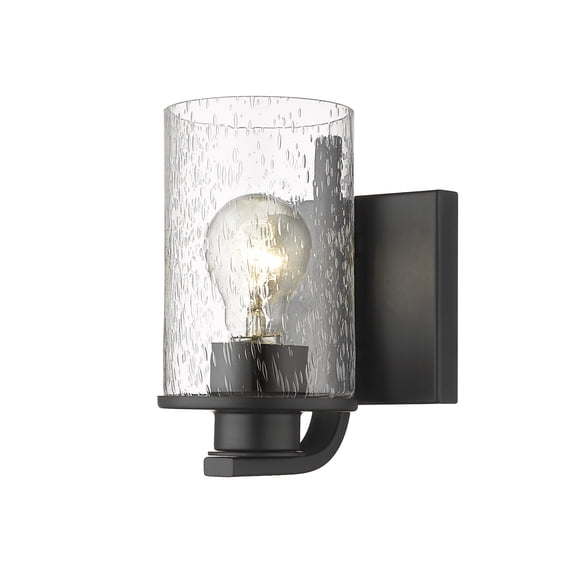 492-1S-MB-Z-Lite-Beckett - 1 Light Wall Sconce In Transitional Style-7.25 Inches Tall and 4.5 Inches Wide-Matte Black Finish