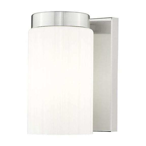 Z-Lite Burk 1 Light Wall Sconce, Brushed Nickel
