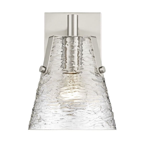 1101-1S-BN-Z-Lite-Analia - 1 Light Wall Sconce In Modern Style-9.25 Inches Tall and 6.5 Inches Wide-Brushed Nickel Finish