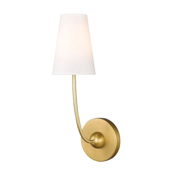 3040-1S-RB-Z-Lite-Shannon - 1 Light Wall Sconce In Traditional Style-17 Inches Tall and 5.25 Inches Wide-Rubbed Brass Finish