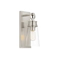 thumbnail image 1 of 2300-1SL-RB-Z-Lite-Wentworth - 1 Light Wall Sconce In Restoration Style-16 Inches Tall and 7.5 Inches Wide Rubbed Brass  Brushed Nickel Finish with, 1 of 7