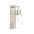 thumbnail image 1 of 2300-1SL-BN-Z-Lite-Wentworth - 1 Light Wall Sconce In Restoration Style-16 Inches Tall and 7.5 Inches Wide-Brushed Nickel Finish, 1 of 7