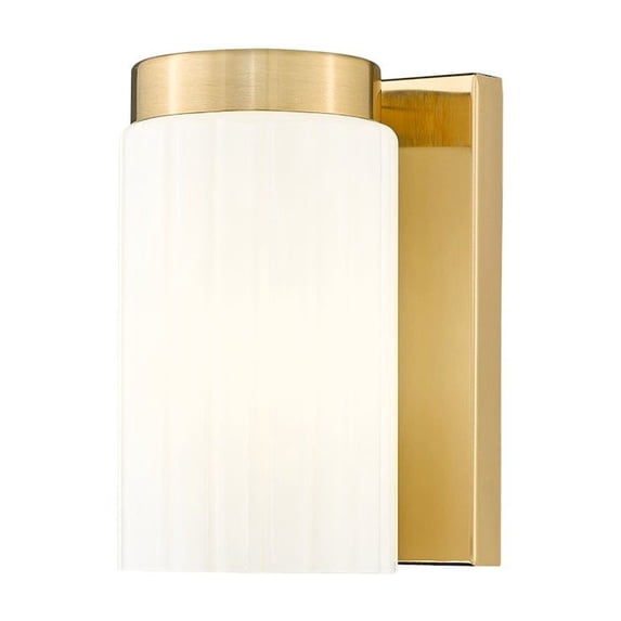 Z-Lite Burk 1 Light Wall Sconce, Luxe Gold