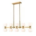 thumbnail image 1 of 494-10L-MGLD-Z-Lite-Artemis - 10 Light Island In Mid-Century Modern Style-12.75 Inches Tall and 5 Inches Wide-Modern Gold Finish, 1 of 7