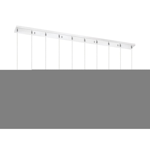 Z-Lite 917Mp12-Led-10L Forest 10 Light 57" Wide Led Linear Pendant - Chrome