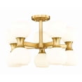 thumbnail image 1 of 494-10SF-MGLD-Z-Lite-Artemis - 10 Light Semi-Flush Mount In Mid-Century Modern Style-13.75 Inches Tall and 21 Inches Wide-Modern Gold Finish, 1 of 7