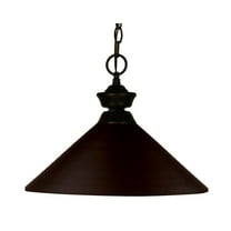 1 Light Pendant In Billiard Style 14 Inches Wide By 8 Inches High     -Traditional Installation Z-Lite 100701Brz-Mbrz