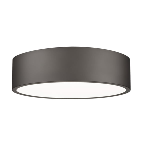 Z-Lite 1017F16-BRZ-LED Coronado 16" Wide Flush Mount Drum Ceiling Fixture - Bronze