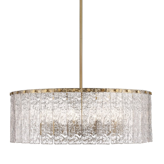 1943P32-MGLD-Z-Lite-Glacier - 12 Light Pendant In Contemporary Style-12 Inches Tall and 32.5 Inches Wide-Modern Gold Finish