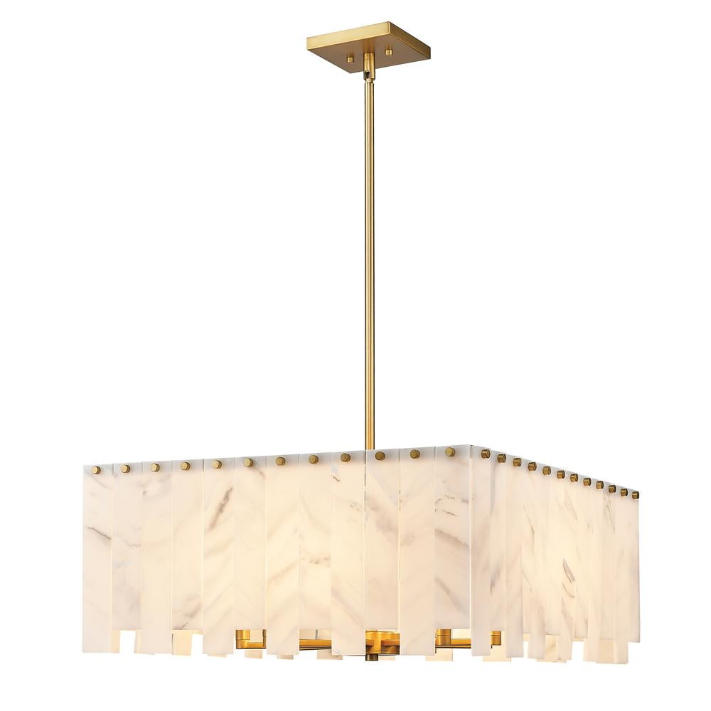 Artemis Matte Black 14-Light Linear Steel Chandelier