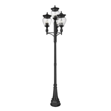 Z-Lite 152MB-DWL14 46 in. Cobalt 3 Matte Black Island & Billiard Ceiling Light White Linen Glass