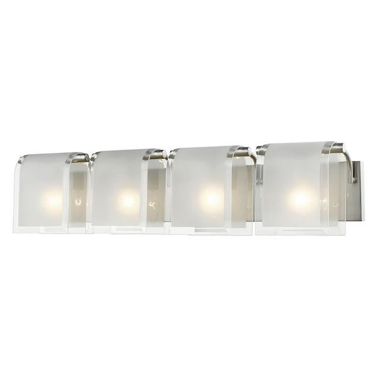 4 Light Bath Vanity In Fusion Style 30.66 Inches Wide By 7