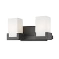 thumbnail image 1 of 1920-2V-BRZ-LED-Z-Lite-Peak - 16W 2 LED Bath Vanity in Fusion Style - 13 Inches Wide by 8 Inches High-Bronze Finish, 1 of 2