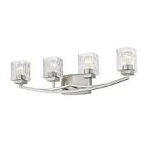 4 Light Bath Vanity In Metropolitan Style 32 Inches Wide By 8.25 Inches High-Brushed Nickel Finish Z-Lite 1929-4V-Bn