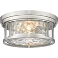 thumbnail image 1 of 493F2-BN-Z-Lite-Clarion - 2 Light Flush Mount In Transitional Style-5 Inches Tall and 12 Inches Wide-Brushed Nickel Finish, 1 of 2