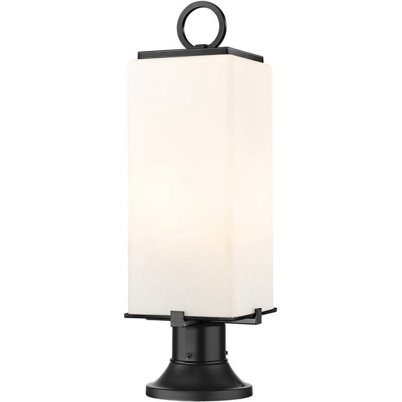 593PHMR-553PM-BK-Z-Lite-Sana - 2 Light Outdoor Pier Mount In Contemporary Style-22.25 Inches Tall and 6.75 Inches Wide