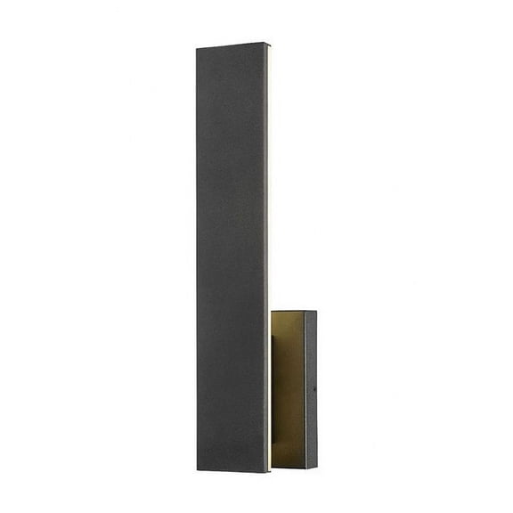 5007-18BK-LED-Z-Lite-Stylet - 18W 2 LED Outdoor Wall Mount In Modern Style-3.75 Inches Tall and 4.75 Inches Wide