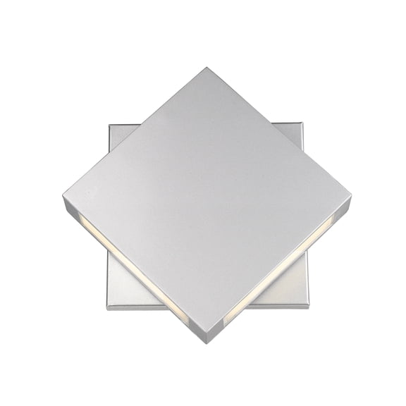 Quadrate 2 Light Outdoor Wall Sconce Sand-blast glass