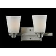 thumbnail image 1 of Z-Lite Nile 2 Light Vanity Light in Brushed Nickel, 1 of 2