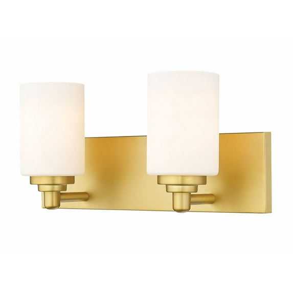 485-2V-BG-Z-Lite-Soledad - 2 Light Bath Vanity-7.5 Inches Tall and 16.25 Inches Wide-Brushed Gold Finish