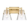 thumbnail image 1 of 1101-2V-MGLD-Z-Lite-Analia - 2 Light Bath Vanity In Modern Style-9.25 Inches Tall and 16.5 Inches Wide-Modern Gold Finish, 1 of 7