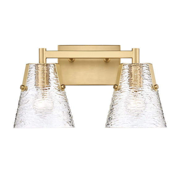 1101-2V-MGLD-Z-Lite-Analia - 2 Light Bath Vanity In Modern Style-9.25 Inches Tall and 16.5 Inches Wide-Modern Gold Finish