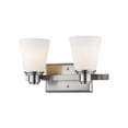 thumbnail image 1 of Z-Lite Kayla 2 Light Vanity Light in Brushed Nickel, 1 of 2