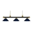 thumbnail image 1 of Z-Lite Riviera 3 Light Billiard, Steel Frame, Navy Blue Shade Color, 1 of 1