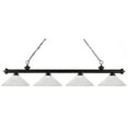 thumbnail image 1 of Z-Lite - Riviera - 4 Light Island/Billiard   Bronze Finish with White Linen, 1 of 2
