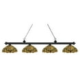 thumbnail image 1 of Z-Lite 200-4MB-C14 4 Light Island/Billiard Light Multi-Coloured Tiffany, 1 of 4