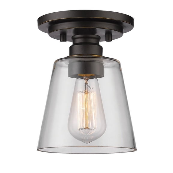 Z-Lite 220F3-HBR Annora 7 Inch Flush Mount Ceiling Light, Olde Bronze